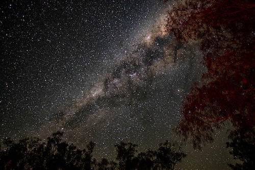 The stars and Milky Way at night