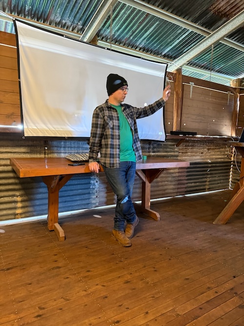 Chris introducing the day